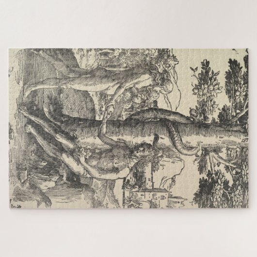 Adam und Eva: Der Fall des Menschen (Lucas van Ley Puzzle (Horizontal)