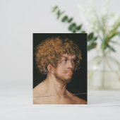 Adam und Eva, Details von Adams Kopf Postkarte (Stehend Vorderseite)