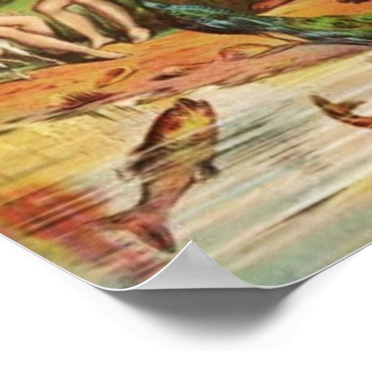 Adam und Eva im Garten Poster (Ecke)