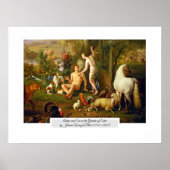 Adam und Eva im Garten Poster (Vorne)