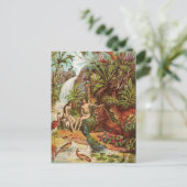 Adam und Eva im Garten Postkarte (Stehend Vorderseite)