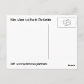 Adam und Eva im Garten Postkarte (Rückseite)