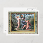 Adam und Eva mit Schlange, Abbildung von t Postkarte (Vorne/Hinten)