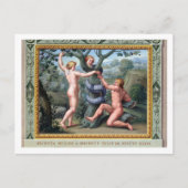 Adam und Eva mit Schlange, Abbildung von t Postkarte (Vorderseite)
