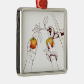 Adam und Eva mit Schlange Ornament Aus Metall (Rechts)