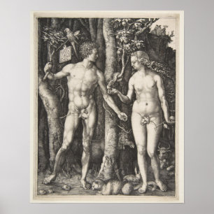 Adam und Eve, 1504 Poster