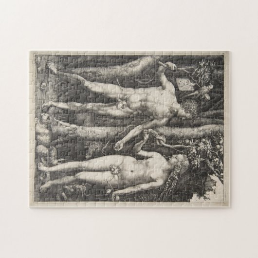 Adam und Eve, 1504 Puzzle (Horizontal)