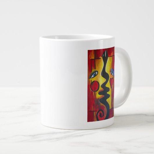 Adam und Eve 2006 Jumbo-Tasse (Vorderseite Rechts)