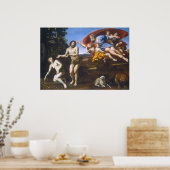 Adam und Eve - Domenichino Poster (Küche)