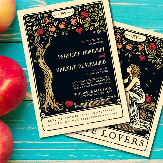 Adam und Eve | Einladung zur Hochzeit von Tarots