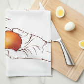 Adam und Eve Geschirrtuch (Viertel Falte)