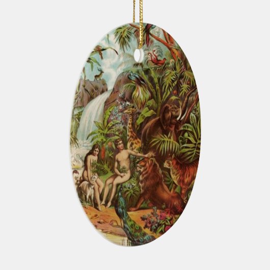 Adam und Eve im Garten Keramikornament (Rechts)