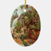 Adam und Eve im Garten Keramikornament (Vorne)