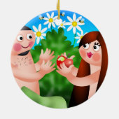 Adam und Eve Keramikornament (Hinten)