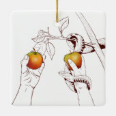 Adam und Eve Keramikornament (Rückseite)