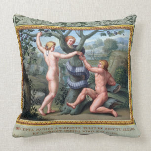 Adam und Eve mit der Schlange, Illustration von t Kissen