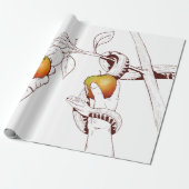 Adam und Eve pflücken Äpfel Geschenkpapier (Ungerollt)