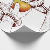 Adam und Eve pflücken Äpfel Geschenkpapier (Ecke)