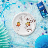 Adam und Eve pflücken Äpfel Pappteller (Party)