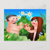 Adam und Eve Postkarte (Vorderseite)