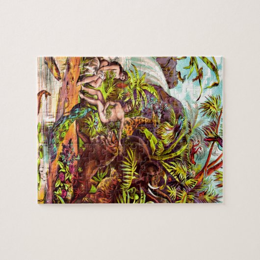 Adam- und Eve-Puzzlespiel-Entwurf Puzzle (Horizontal)