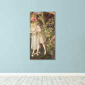 Adam und Eve sind aus dem Paradies ausgewiesen Leinwanddruck (Insitu (Holzboden))