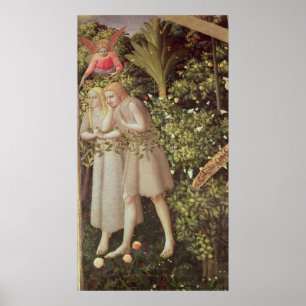 Adam und Eve sind aus dem Paradies ausgewiesen Poster