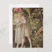 Adam und Eve sind aus dem Paradies ausgewiesen Postkarte (Vorne/Hinten)