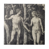 Adam- und Eve-Stich durch Albrecht Durer Fliese (Vorderseite)