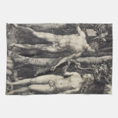 Adam- und Eve-Stich durch Albrecht Durer Geschirrtuch (Horizontal)