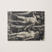 Adam- und Eve-Stich durch Albrecht Durer Puzzle (Horizontal)