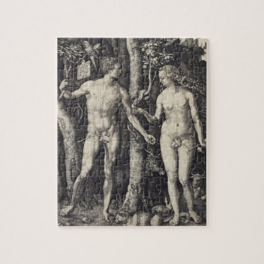 Adam- und Eve-Stich durch Albrecht Durer Puzzle (Vertikal)