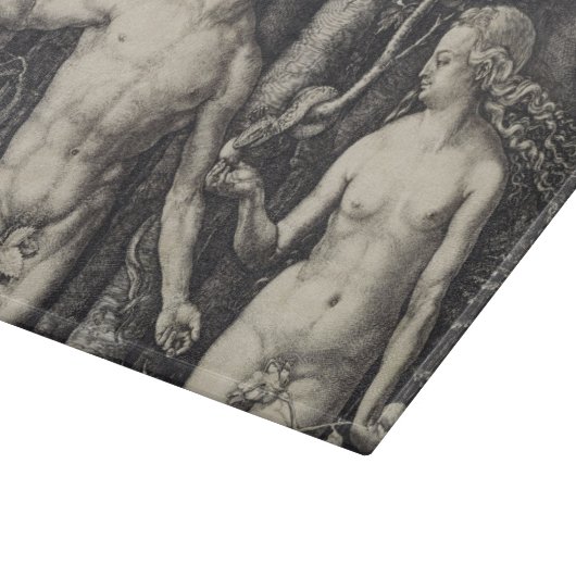 Adam- und Eve-Stich durch Albrecht Durer Schneidebrett (Ecke)
