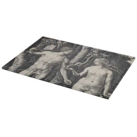 Adam- und Eve-Stich durch Albrecht Durer Schneidebrett (Ecke)