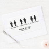 Adam und Eve und... Aufkleber! Rechteckiger Aufkleber (Umschlag)