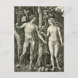 Adam und Eve von Albrecht Durer Postkarte