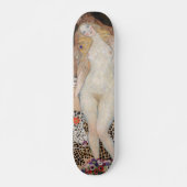 Adam und Eve von Gustav Klimt Skateboard (Vorne)