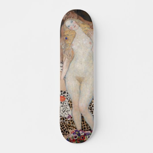 Adam und Eve von Gustav Klimt Skateboard (Vorne)
