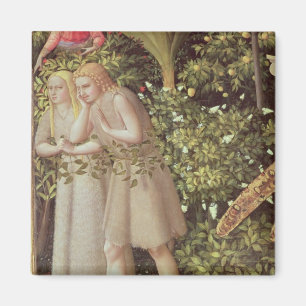 Adam und Eve weggetrieben vom Paradies Magnet