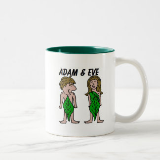 Adam und Eve Zweifarbige Tasse