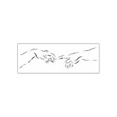 Adam und God - Self Inking Rubber Briefmarke Permastempel (Design)