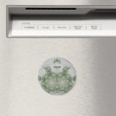 ADAM ~ Weiß und Grün ~ Atemberaubendes Design Magnet (In Situ (Geschirrspüler))