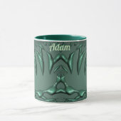 ADAM ~ Zany 3D Fraktal ~ Green 3D-Tasse Tasse (Zentrum)