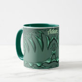 ADAM ~ Zany 3D Fraktal ~ Green 3D-Tasse Tasse (Vorderseite Links)