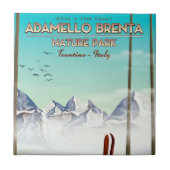 Adamello Brenta Naturpark Italien Urlaub Druck Fliese (Vorderseite)