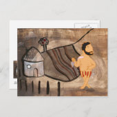 Adams allererste Hose Postkarte (Vorne/Hinten)