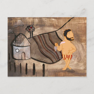 Adams allererste Hose Postkarte