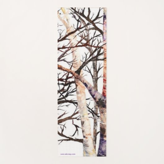 Adam's Birch Bath Handtuch Yogamatte (Vorderseite)