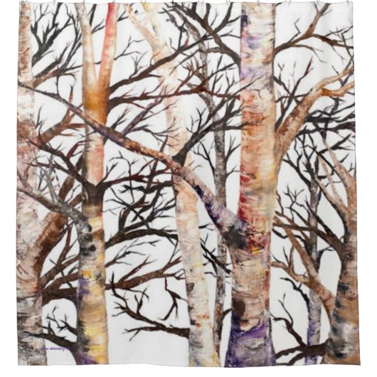 Adams Birch Duschvorhang (Vorderseite)