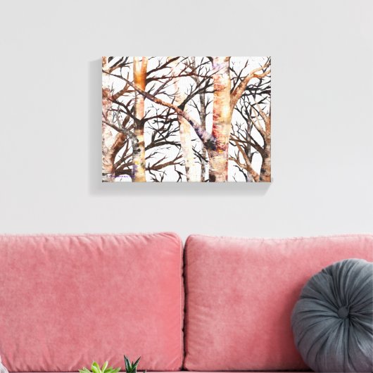 Adam's Birch Leinwanddruck (Insitu (Wohnzimmer))